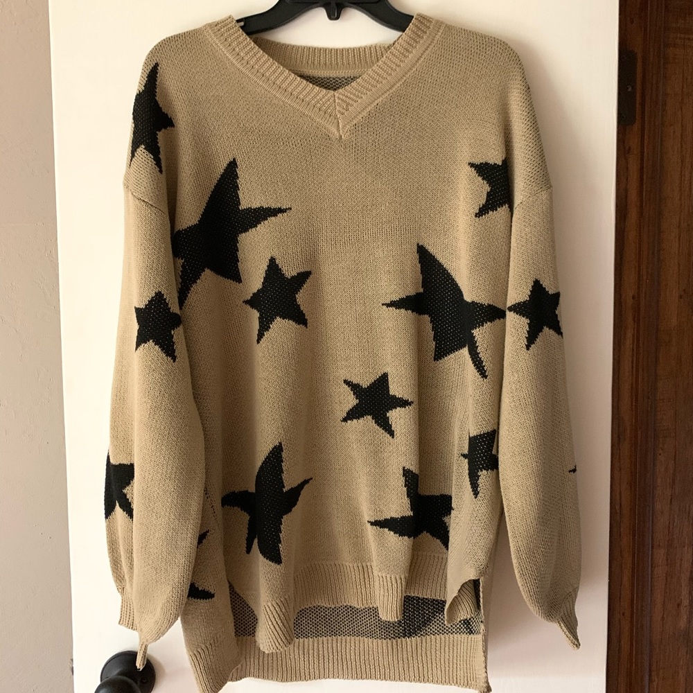 V neck sweater